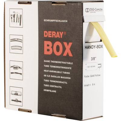 DSG Canusa 8610127102 Zsugorcső ragasztó nélkül Sárga 12.70 mm Zsugorodási arány:2:1 5 m