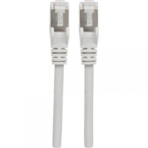 RJ45 Hálózat Csatlakozókábel CAT 6A S/FTP 5.00 m Szürke Fólia árnyékolás, Fonat árnyékolás, Árnyékolt, HDMI-re alkalmas, Halogénmentes Intellinet