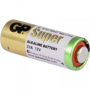 23A alkáli elem, távirányító elem, 12V 38 mAh, 5 db, GP Super A23, E23A, V23A, V23PX, V23GA, L1028, MN21, G23A