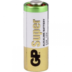 23A alkáli elem, távirányító elem, 12V 38 mAh, 5 db, GP Super A23, E23A, V23A, V23PX, V23GA, L1028, MN21, G23A