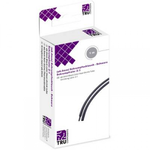 TRU COMPONENTS T1904CA031 Zsugorcső ragasztó nélkül Fekete 6 mm Zsugorodási arány:2:1 1 m