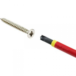 VDE Plusz/mínusz csavarhúzó TOOLCRAFT SL/PZ2 Méret SL/PZ 2 Penge hossz: 100 mm
