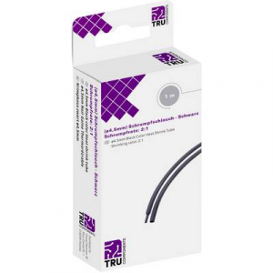 TRU COMPONENTS T1904CA030 Zsugorcső ragasztó nélkül Fekete 4.50 mm Zsugorodási arány:2:1 1 m