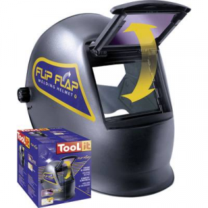 Toolit FLIP-FLAP 042513 Hegesztő védőpajzs Fekete EN 166, EN 168, EN 175