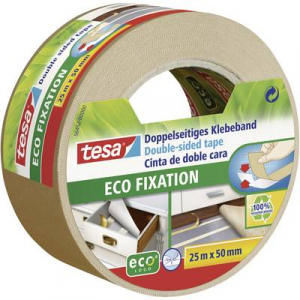 Kétoldalas ragasztószalag, tesa® ECO FIXATION (H x Sz) 25 m x 50 mm, műanyag, 56452 TESA, tartalom: 1 tekercs