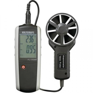 Légsebesség mérő, anemométer, 0,4 - 30 m/s, Voltcraft PL-130AN