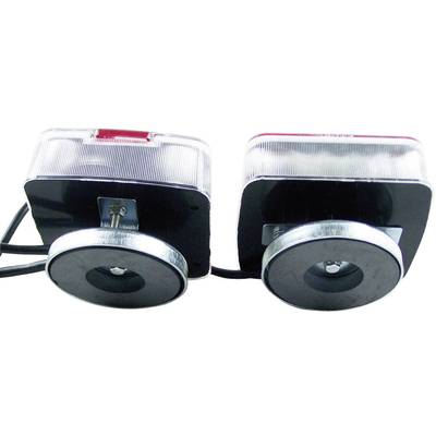 Négyfunkciós LED-es tolatólámpa készlet mágneses rögzítéssel, 7 pólusú dugóval, 12 V, 20187