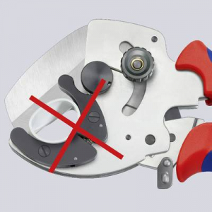 Csővágó többrétegű és műanyag csövekhez 210 mm, Knipex 90 25 40