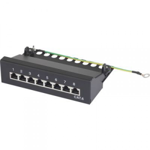 8 portos hálózati patchbox renkforce CAT 6 1 U