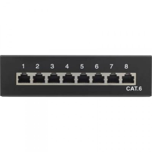 8 portos hálózati patchbox renkforce CAT 6 1 U