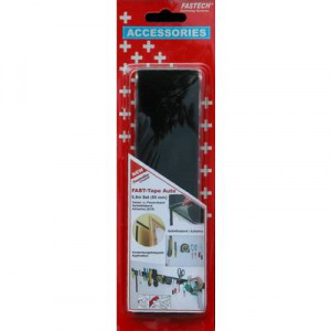 Tépőzár Felragasztáshoz Bolyhos és horgos fél (H x Sz) 500 mm x 50 mm Fekete Fastech 919-9999C 1 pár