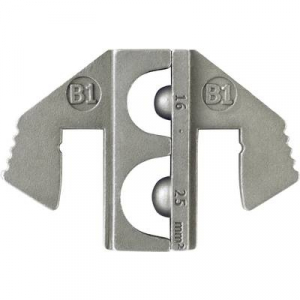TOOLCRAFT PLE-0B1 Krimpelő betétek Szigeteletlen kábelsaruk Keresztmetszet: 16 ... 25 mm2 Alkalmas márka: TOOLCRAFT PZ-500