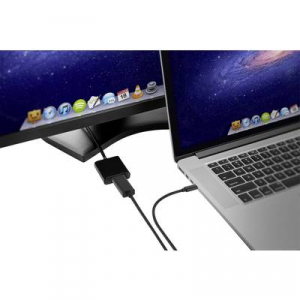 Renkforce USB / Mini DisplayPort Csatlakozókábel [1x USB-C™ dugó - 1x Mini DisplayPort dugó] 1.00 m Fekete