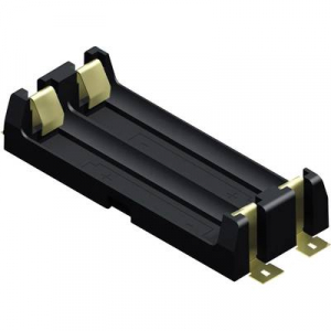 Elemtartó ceruzaelemhez 2 x AA, forrasztható, SMD, 69 x 30 x 15 mm, Keystone 1012