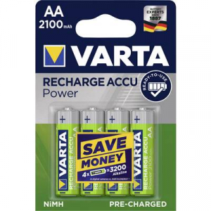 Ceruza akku AA, NiMH, 1,2V 2100 mAh, 4 db, Varta Ready2Use LR06, AA, LR6, AAB4E, AM3, 815, E91, LR6N