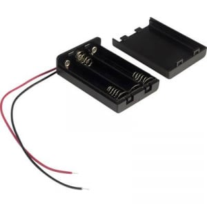 Elemtartó mikroelemhez 3x AAA, vezetékes, TRU COMPONENTS SBH431A
