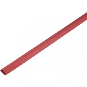 Zsugorcső ragasztó nélkül, piros, 100 mm 2:1 TRU COMPONENTS 1225461 méteráru