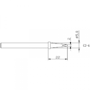 Pákahegy, forrasztóhegy, ceruzahegy formájú Toolcraft 1389205