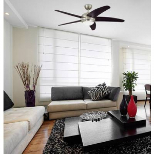 Mennyezeti ventilátor, 5 lapátos, O 132 cm, barna/alu, Westinghouse Bendan