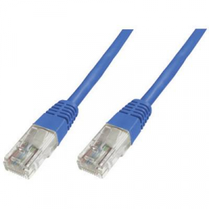 RJ45 Hálózat csatlakozókábel CAT 5e U/UTP 1x RJ45 dugó - 1x RJ45 dugó 10 m Kék UL minősített