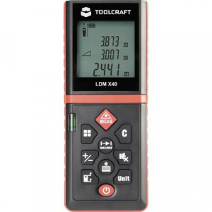 TOOLCRAFT LDM X40 Lézeres távolságmérő Mérési tartomány (max.) 40 m