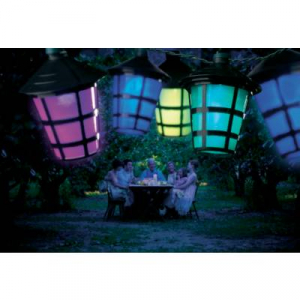 LED-es lampion fényfüzér, kerti dekor világítás Konstsmide 4162-500 LED