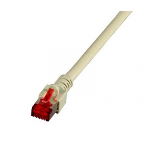 RJ45 Hálózat Csatlakozókábel CAT 6 S/FTP 0.50 m Szürke Lángálló, Halogénmentes, Védővel, Aranyozatt érintkező EFB Elektronik