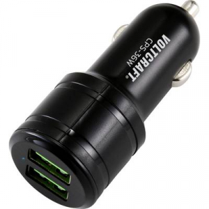 VOLTCRAFT CPS-36W Személygépkocsi USB-s töltőkészülék Kimeneti áram (max.) 3 A 2 x USB