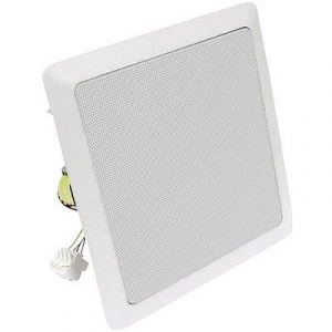 Mennyezetbe, falba építhető PA hangszóró, fehér színben 220 mm Visaton DL 18/2SQ ELA