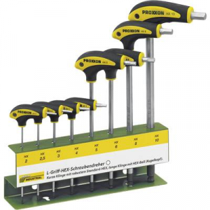 Proxxon Industrial 22 650 L-szárú imbuszkulcs készlet, 2 - 10 mm, 8 részes
