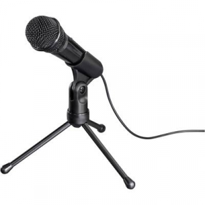Számítógépes mikrofon Hama MIC-935 Allround Fekete Vezetékes Állvánnyal