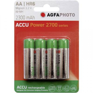 Ceruza akku AA, NiMH, 1,2V 2300 mAh, Agfa LR06, AA, LR6, AAB4E, AM3, 815, E91, LR6N