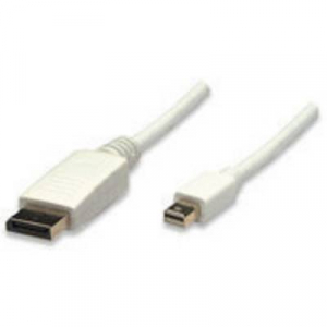 DisplayPort k&aacute;bel [1x mini DisplayPort dug&oacute; - 1x DisplayPort dug&oacute;] 2 m feh&eacute;r, Manhattan