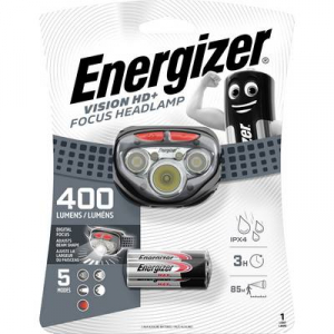 LED-es fejl&aacute;mpa, elemes, 250 lm 80 m 50 &oacute;ra, Energizer Vision HD+ Focus E300280700