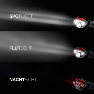 LED-es fejl&aacute;mpa, elemes, 250 lm 80 m 50 &oacute;ra, Energizer Vision HD+ Focus E300280700