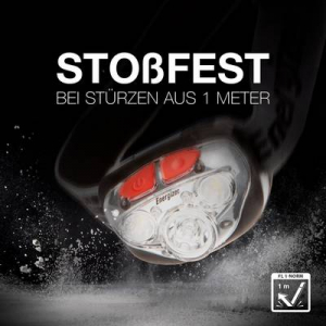 LED-es fejl&aacute;mpa, elemes, 250 lm 80 m 50 &oacute;ra, Energizer Vision HD+ Focus E300280700