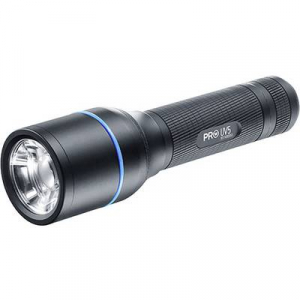 Walther Pro UV5 LED, UV LED Kézilámpa Tokkal, Csuklópánt Akkuról üzemeltetett, Elemekről üzemeltetett 3.5 óra 140 g