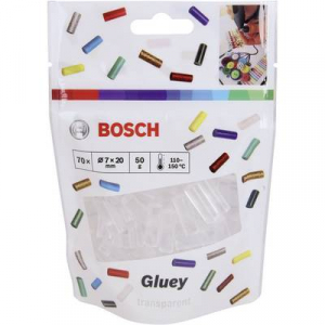 Bosch Accessories Gluey Ragasztópisztoly rúd 7 mm 20 mm Átlátszó 70 db