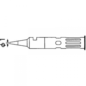 Weller WP60 pákahegy, forrasztóhegy 1 mm-es gömbölyű fejű T0051644399