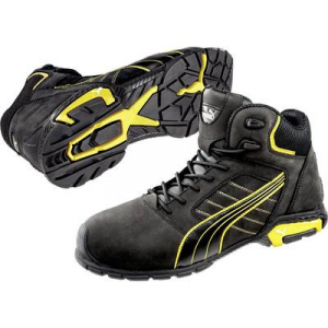 PUMA Safety Amsterdam Mid 632240-44 Biztonsági csizma S3 Méret: 44 Fekete, Sárga 1 pár