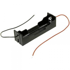MPD BH-18650-W Elemtartó 1x 18650 Kábeles (H x Sz x Ma) 78 x 21 x 21 mm