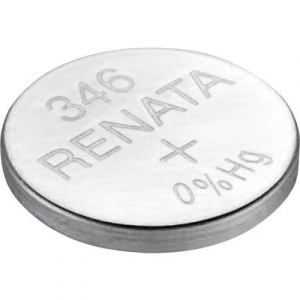 346 gombelem, ezüstoxid, 1,55V, 9,5 mAh, Renata SR712SW, SR712, V346, D346, 628, 280-66, SB-DH, R346, GP346, 346A