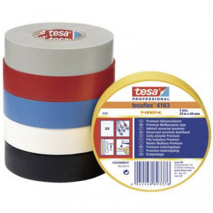 PVC szigetelőszalag 33 m x 30 mm fekete, TESA 4163-07-02