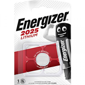 CR2025 lítium gombelem, 3 V, 163 mAh, Energizer BR2025, DL2025, ECR2025, KCR2025, KL2025, KECR2025, LM2025