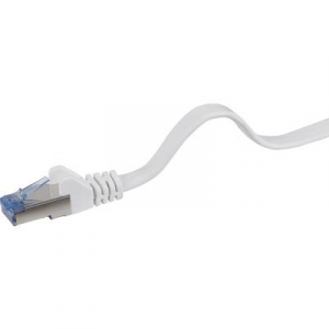 RJ45 Patch kábel, hálózati LAN kábel, hajlékony, tűzálló CAT 6A S/FTP 3 m szürke, Renkforce