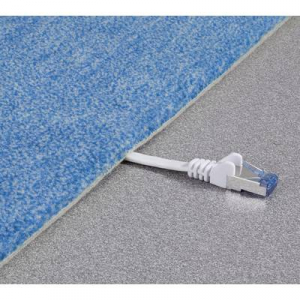 RJ45 Patch kábel, hálózati LAN kábel, hajlékony, tűzálló CAT 6A S/FTP 3 m szürke, Renkforce