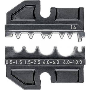 Knipex 97 49 14 szigeteletlen kábelsaru krimpelő betét, préselő betét 0.5 - 10 mm2 -ig Knipex krimpelő fogókhoz