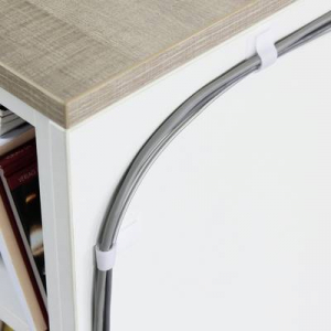 Tépőzár kábelkötegelő, bolyhos és horgos fél (H x Sz) 90 mm x 29 mm, fehér, 10 db, Label the Cable 3120