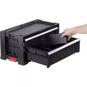 KETER 237790 Szersz&aacute;mos l&aacute;da tartalom n&eacute;lk&uuml;l Fekete