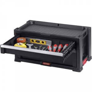 KETER 237790 Szersz&aacute;mos l&aacute;da tartalom n&eacute;lk&uuml;l Fekete